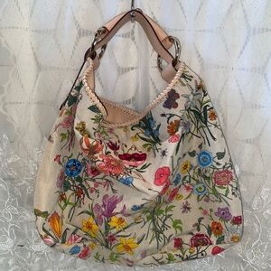 Gucci  Horsebit Hobo Floral Princess Grace handbag Shoulder Bag Purse